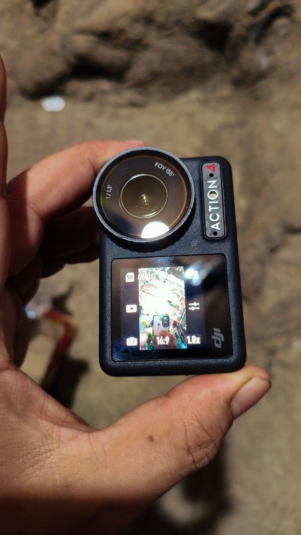 DJI Osmo Action 4 Camera (Category: Video Cameras) located in Pasay City. Submitted by jayaberos (Listing ID 1464582506, Image 2). Description: - DJI Action 4 Camera - Ultra-wide 155° Field of View (FOV) - Records in 16:9 aspect ratio - Built-in SD card slot - Ideal for capturing all your adventures complete package with its accesories/box. no issue and in excellent condition. ready for adventure. meet up points - calamba tanza and bgc .