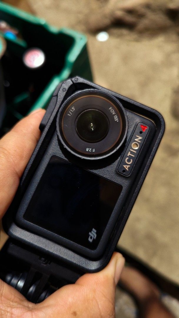 DJI Osmo Action 4 Camera (Category: Video Cameras) located in Pasay City. Submitted by jayaberos (Listing ID 1464582506, Image 1). Description: - DJI Action 4 Camera - Ultra-wide 155° Field of View (FOV) - Records in 16:9 aspect ratio - Built-in SD card slot - Ideal for capturing all your adventures complete package with its accesories/box. no issue and in excellent condition. ready for adventure. meet up points - calamba tanza and bgc .