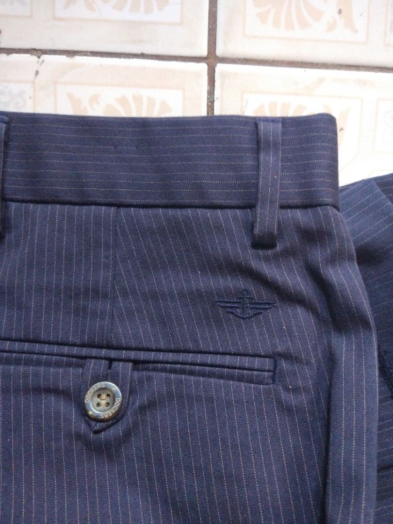 Dockers Pinstripe Pant 33 actual (Category: Trousers) located in Pasay City. Submitted by denimdude.ph (Listing ID 1464648095, Image 3). Description: altered length.
