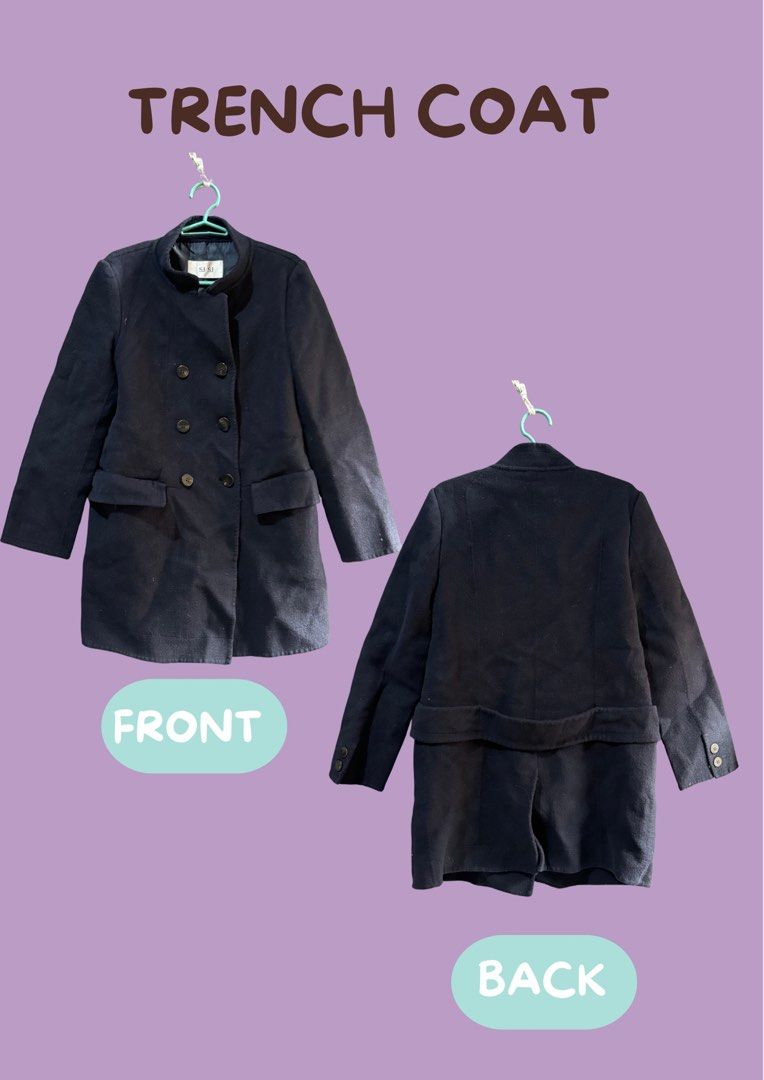 Double-Breasted Coat (Category: Coats, Jackets and Outerwear) located in Manila. Submitted by blairwinter (Listing ID 1464607710, Image 1). Description: Wore once for a trip .
