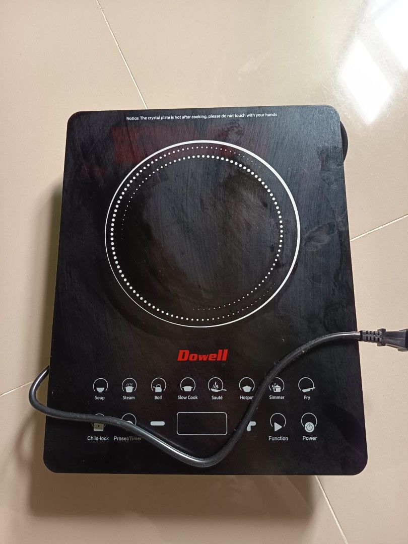 Dowell Induction Cooker (Category: Other Kitchen Appliances) located in Caloocan City. Submitted by tintedberry (Listing ID 1464581568, Image 1). Description: -Used once -No box -Has receipt -3000( original price.