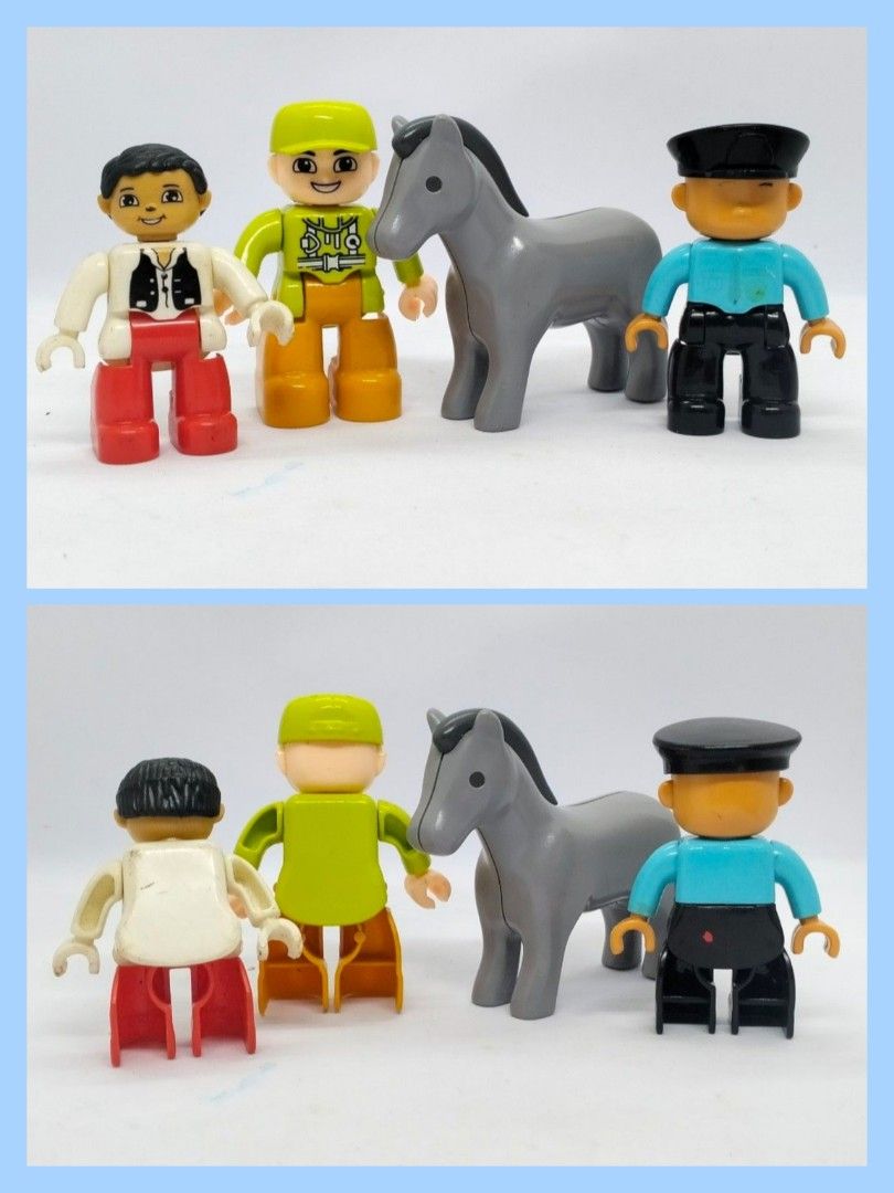 Duplo-Style Figure Bundle (8pcs) (Category: Lego & Building Sets) located in Baguio. Submitted by toys_of_yesteryear (Listing ID 1464588643, Image 2). Description: LOCATION: Baguio City PRICE: 250 + sf DESCRIPTION: 👉 Duplo style figures. Set only No markings CONDITION: 👉 Used 👉 Item description is subjective so buyers are encouraged to rely on their judgement based on the pictures posted before buying. Actual photos posted. 👉 SOLD AS IS, what