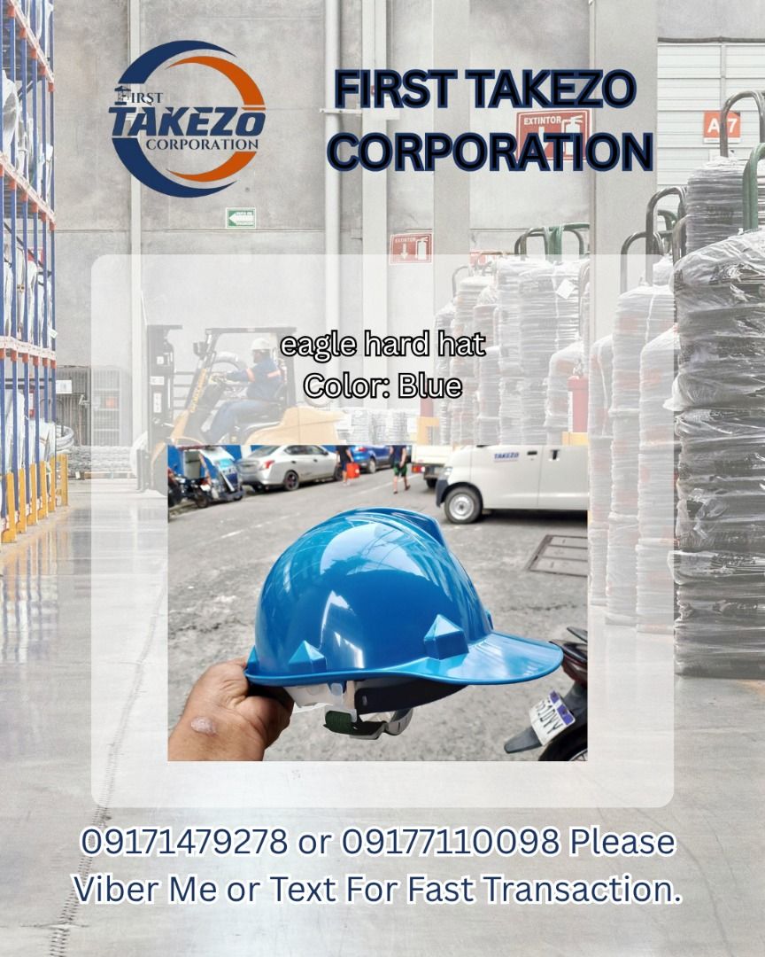 eagle hard hat Color: Blue (Category: Everything Else Others) located in Manila. Submitted by joeyroque09 (Listing ID 1464631607, Image 1). Description: eagle hard hat Color: Blue.