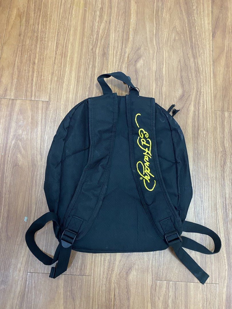 Ed hardy (Category: Backpacks) located in Manila. Submitted by johsua16 (Listing ID 1464585603, Image 3). Description: No major flaw Good condition 9.5/10 color rate Sariwa Loc: Davao city.
