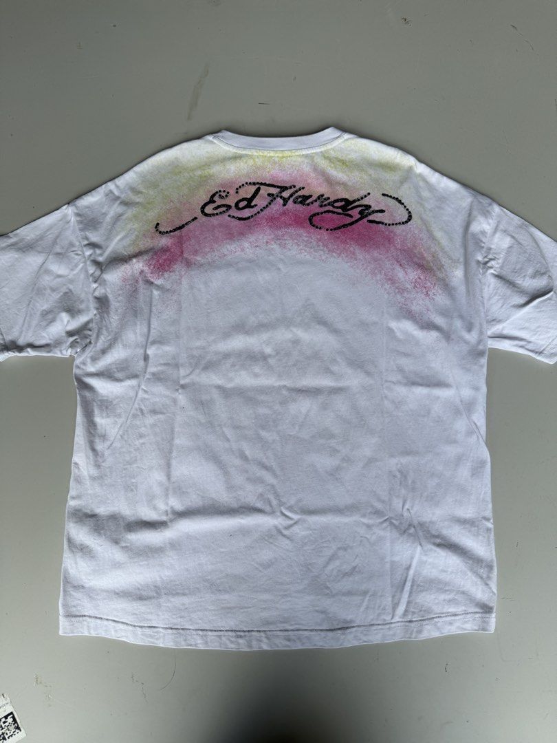 ED HARDY - Love Kill Slowly Tee (Category: Announcements) located in Dasmarinas. Submitted by behind_the_buckx (Listing ID 1464595896, Image 2). Description: Very Good Condition Need Wash Size XS Best Fit Small to Med 27 x 19.