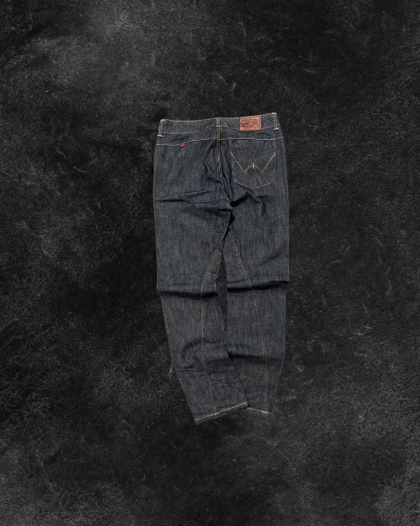 Edwin E-Function “One Wash” Jeans (Category: Jeans) located in Paniqui. Submitted by rad_thrifts (Listing ID 1464668911, Image 2). Description: Edwin E-Function “One Wash” Jeans Price: 400₱ Semi-hard denim Condition: Excellent condition Measurements📐 Waist: 28” Hips: 16” Length: 36” Leg Opening: 6.7” Color may vary due to lighting For any questions or other inquiries kindly dm me.