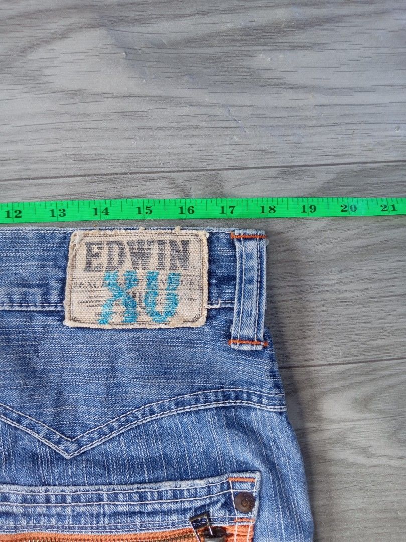 Edwin jeans (Category: Jeans) located in Legazpi City. Submitted by thrifttoflipp (Listing ID 1464596696, Image 3). Description: Edwin Waist 34 L 43 Payment first policy MOP via gcash 400 +sf JnT.