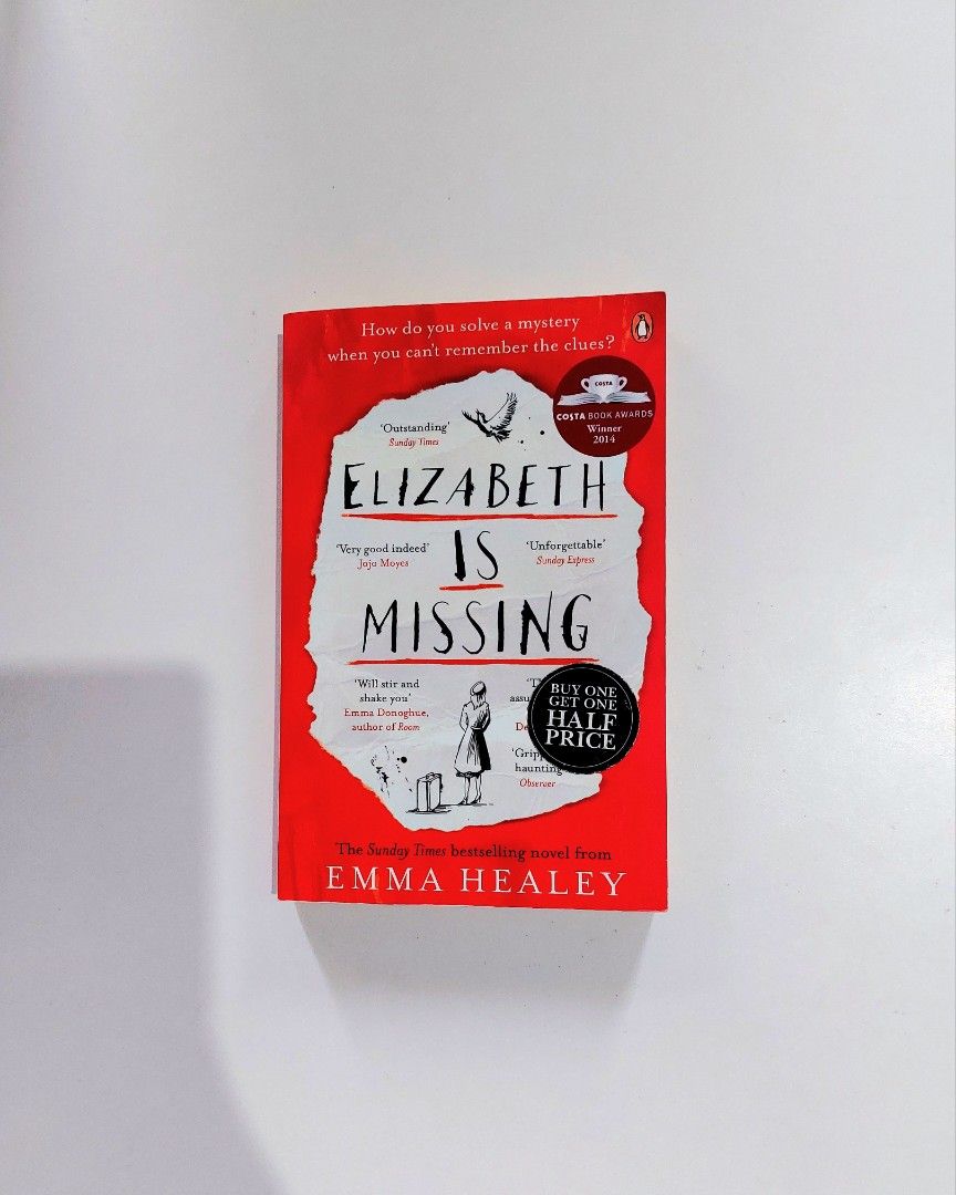 Elizabeth is Missing by Emma Healey (Category: Storybooks) located in Tanauan. Submitted by solanathriftph (Listing ID 1464657814, Image 1). Description: 📚 major bookshelf clean out / clearance sale ~ — RFS: decluttering my bookshelves and switching to digital books — MOP: Gcash | fast shipping *feel free to send a message if you wish to negotiate the price :).