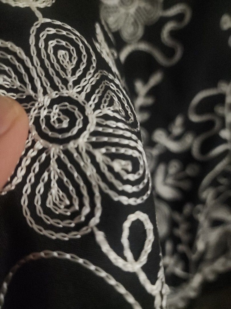 Embroided Square neck strap (Category: Blouses) located in Rizal. Submitted by jempay1820 (Listing ID 1464761699, Image 2). Description: Rfs: Wrong size Mebroifes with sife zipper Size Extra small to small Color Black.