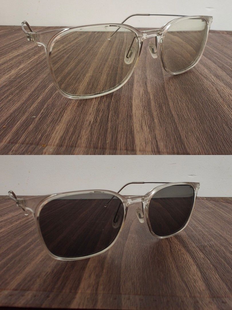 EO titanium frame glasses with transition lenses (Category: Sunglasses & Eyewear) located in Baguio. Submitted by virtualgarage.sale (Listing ID 1463165899, Image 1). Description: please read read read Preloved eo titanium lightweight frame With old rx transition lenses 175 - right 125 - left 1,500 pesos.