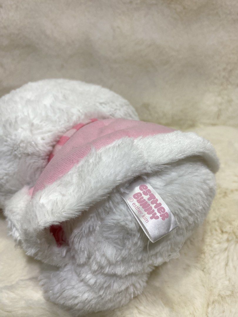 Esther Bunny plush (Category: Plushies & Soft Toys) located in Kalibo. Submitted by ollie_stuffshop (Listing ID 1464579290, Image 3). Description: 32cm x 16.5cm Before you send your inquiries: ❗️Last Price is already posted ❗️Manage your expectations, WYSIWYG ❗️May need washing ❗️Dropoff is every Wednesday & Sunday .