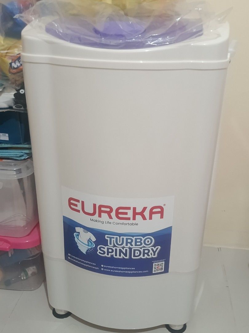 EUREKA Turbo Spin Dry (Category: Washing Machines and Dryers) located in Caloocan City. Submitted by nvrfgtme1433 (Listing ID 1464601395, Image 1). Description: For Sale ASAP. Need ko na ibenta kasi uuwi na ako. Nabili ko 3.2k nung Aug. 18 sa Mall, ibenta ko 1.8k nlang, negotiable pa if kunin agad ngayon..
