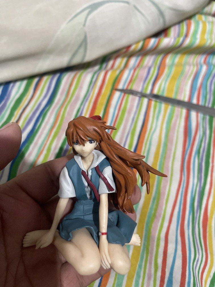Evangelion Asuka Seating Mode (Category: Action & Battle Toys) located in Subic. Submitted by logbytestoyexpress (Listing ID 1464707796, Image 3). Description: Evangelion Asuka Noodle stopper like version | loose | no box | no broken parts | authentic Japan Item | as is ✅Defined Shipping Courier - LBC CoP / JnT - ₱100 Shipping deposit NEEDED or prebooking sa LBC app to determine ung exact Shipping Cost ✅Defined Shipping Schedule - Friday and/or S