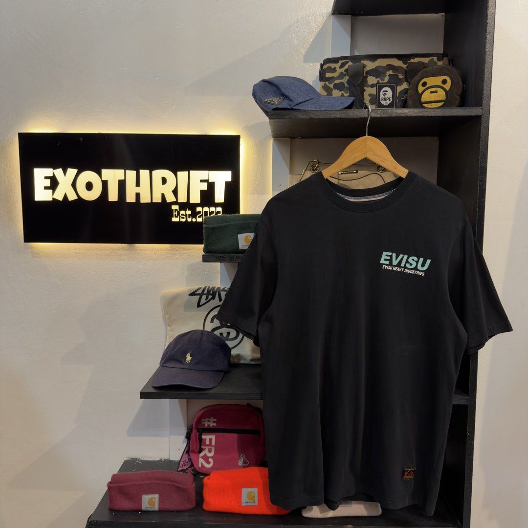 Evisu Big Logo Black Shirt (Category: Tshirts & Polo Shirts ) located in Manila. Submitted by jerichomal82553 (Listing ID 1464743791, Image 2). Description: Evisu Big Logo Black Shirt 20.5 by 29 Good Condition Complete Tags .