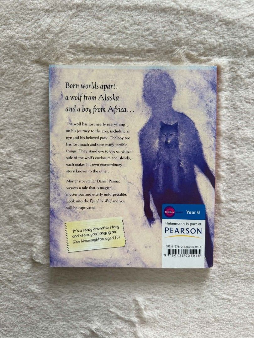 Eye Of Wolf - Daniel Pennac (Category: Storybooks) located in Santiago. Submitted by bookworm_club (Listing ID 1464627390, Image 2). Description: 📚no cancellation, return or exchange. 📚secondhand books. some books are in good condition while some has minimal flaws (foxing, creases, dog-eared pages, etc.) 📚reasonable haggling is allowed. 💰MOP: For same day pickup - CASH & BANK TRANSFER For shipping or scheduled pickup - BANK TRANSFER 🚚MOD: •S