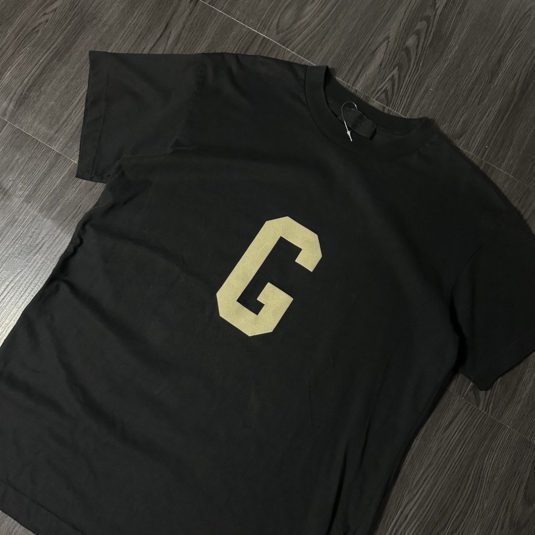 FEAR OF GOD 'G' TEE (Category: Formal Shirts) located in San Jose del Monte. Submitted by xanthrift2.0 (Listing ID 1464666245, Image 2). Description: FEAR OF GOD 'G' TEE color rate: 9.9/10 dimes: 21 x 29 (large) ₱999.