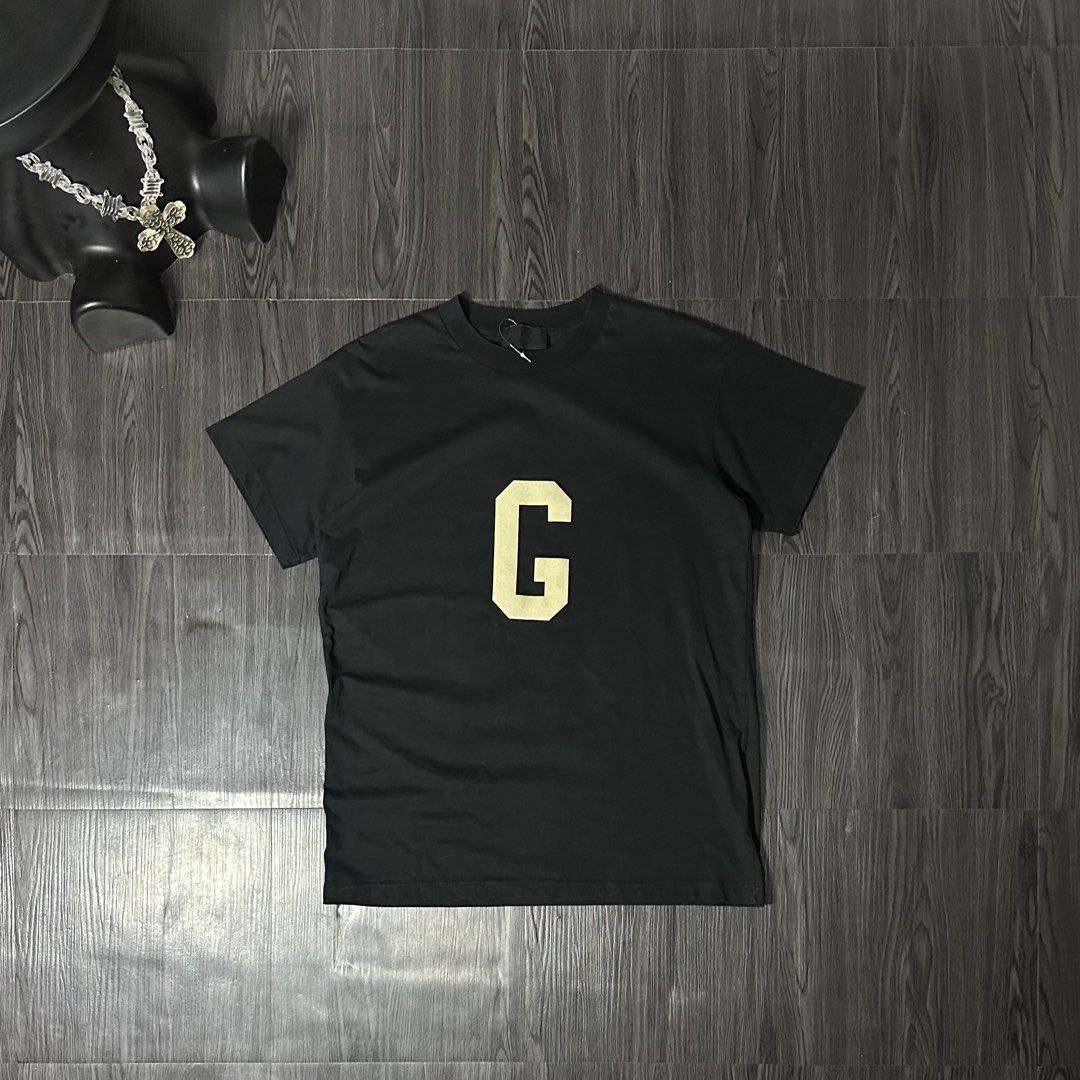 FEAR OF GOD 'G' TEE (Category: Formal Shirts) located in San Jose del Monte. Submitted by xanthrift2.0 (Listing ID 1464666245, Image 1). Description: FEAR OF GOD 'G' TEE color rate: 9.9/10 dimes: 21 x 29 (large) ₱999.