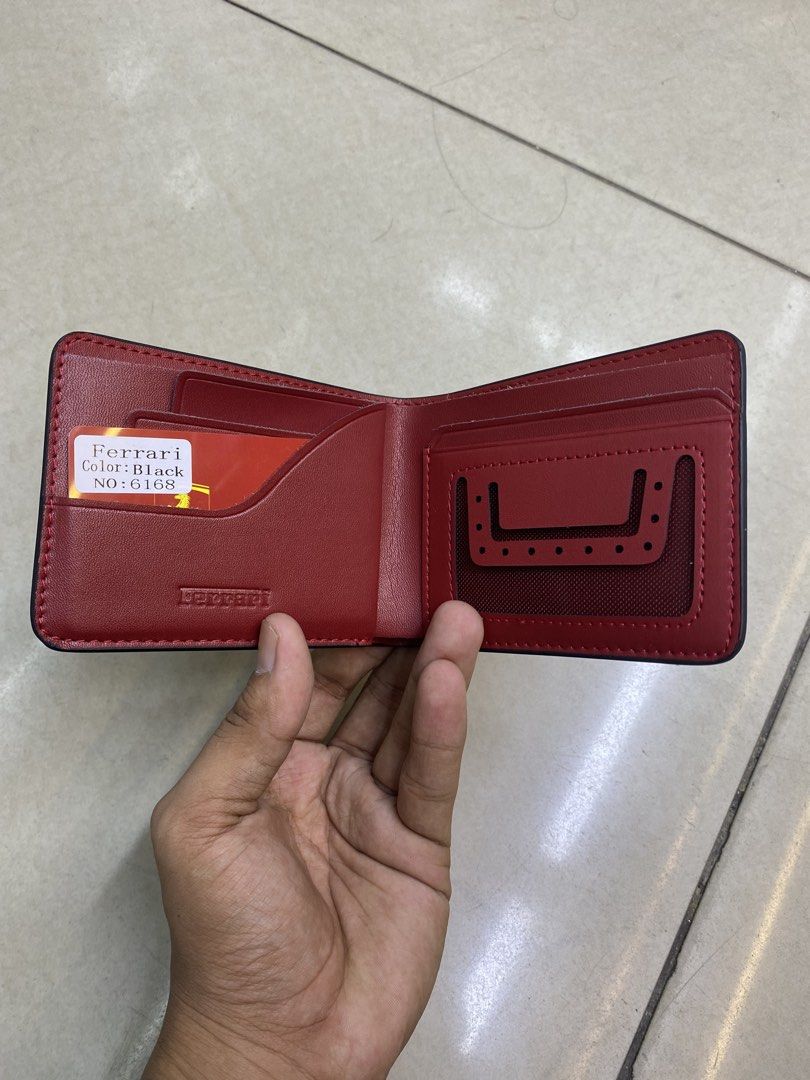 Ferrari Bifold Wallet (Category: Wallets & Card Holders) located in Manila. Submitted by l.amnlgarments (Listing ID 1464738024, Image 2). Description: PU (Faux) Leather.