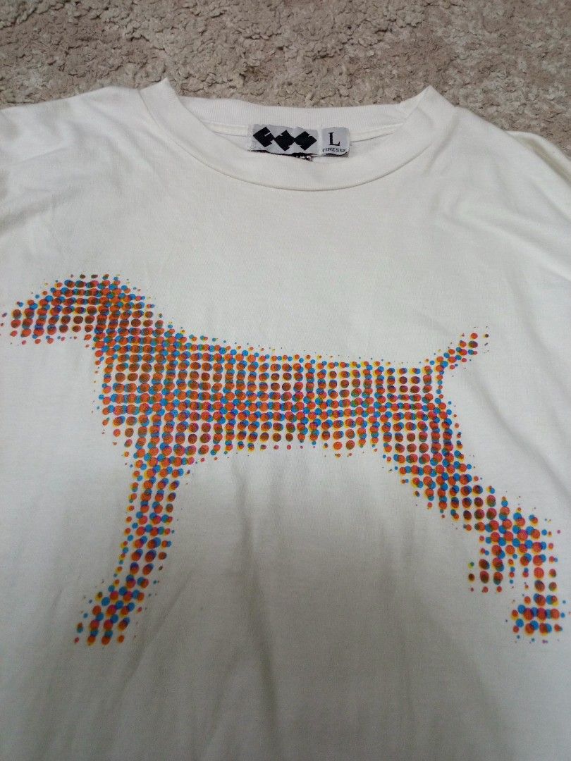 90s Finesse DOG TEE ART (Category: Activewear) located in Manila. Submitted by thrift.vtg (Listing ID 1464618176, Image 3). Description: 90' FINESSE DOG ART TEE DUAL TAG ONEITA LARGE 21X27.