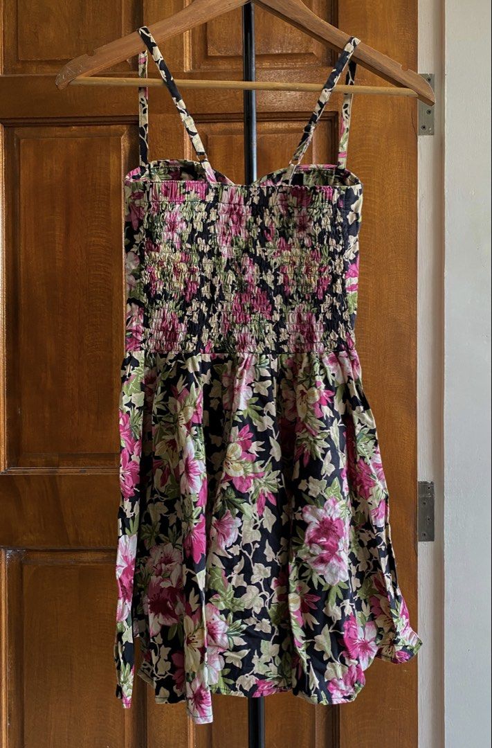 Floral Smocked Bust Dress (Category: Dresses) located in Legazpi City. Submitted by engr.i (Listing ID 1464584860, Image 2). Description: - Adorable floral print dress - Comfortable smocked bodice - Delicate spaghetti straps - Flattering flared skirt - Ideal for casual days or summer parties - Effortless to wear and style.