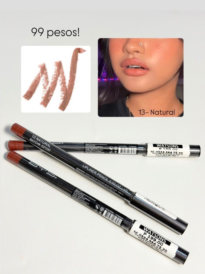 Flormar Waterproof Lip Liner Pencil (Category: Makeup) located in Cebu City. Submitted by kyeshamori24 (Listing ID 1464720328, Image 3). Description: - Product: Flormar Waterproof Lip Liner Pencil - Available Shades: Classical Brown, Pure Rose, Natural, Elegant Bordeaux - Formula: Creamy texture, smooth application, long-lasting, and smudge-proof - Price: ₱99.00 each (Original Retail Price: ₱199.00) - Best for: Everyday makeup looks and effortles