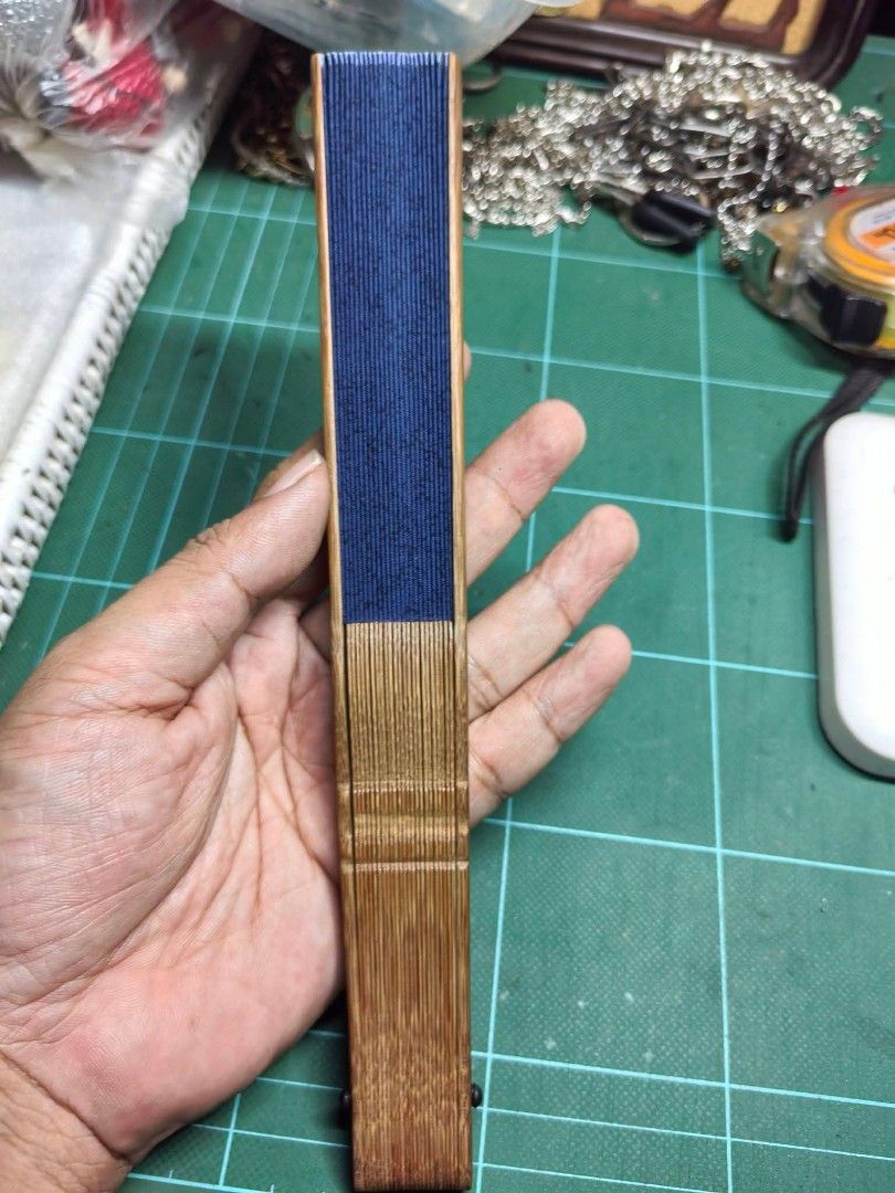 Folding Fan (Category: Other Accessories) located in Cebu City. Submitted by dudes_villanueva (Listing ID 1464575863, Image 2). Description: Folding Fan - Blue Patterned 📌 In excellent condition. Length : 9 in.