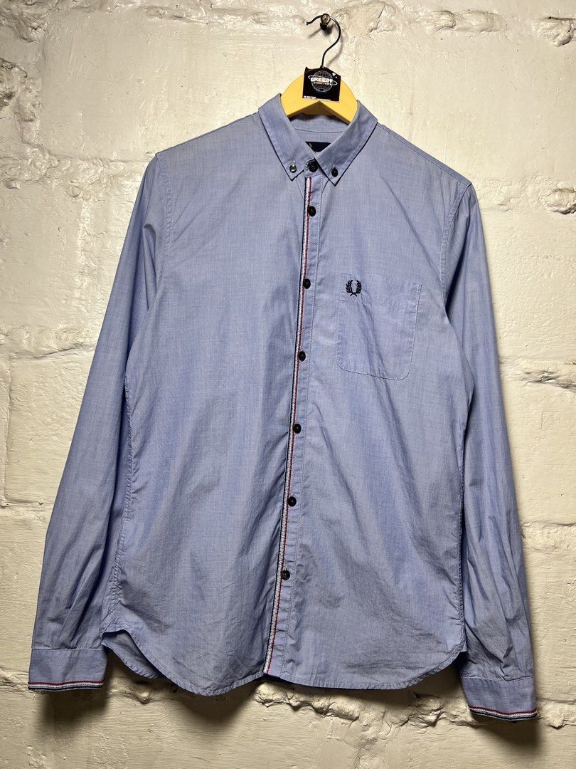 FRED PERRY LIGHT BLUE BOTTON DOWN COLLAR POLO LONG SLEEVE (Category: Tshirts & Polo Shirts ) located in Las Pinas. Submitted by greedythrifterz (Listing ID 1464616015, Image 3). Description: FRED PERRY LIGHT BLUE BOTTON DOWN COLLAR POLO LONG SLEEVE DIMES- WIDTH 19, LENGTH 28 (S ON TAG) ISSUE- NEEDWASH ONLY FREE SHIP AND NEGOTIABLE .