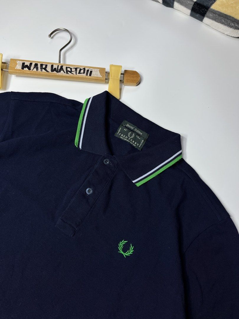 Fred Perry Special Edition Polo Shirt (Category: Tshirts & Polo Shirts ) located in Manila. Submitted by kfundal12349223 (Listing ID 1464607918, Image 2). Description: Fred perry special edition ✨ Made in italy Good as new / no issue Fits Large W 21.5 L 28 .