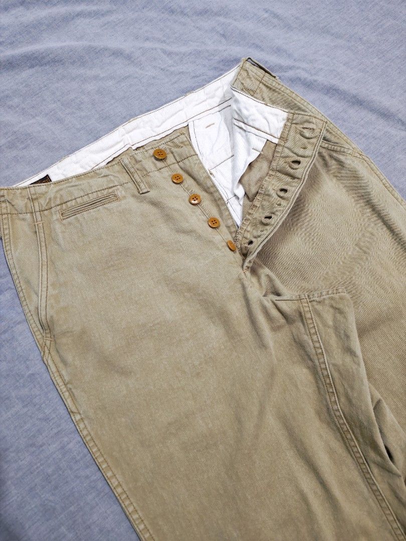 Freewheelers M-1941 trousers (Category: Trousers) located in Baguio. Submitted by used_clothing2600 (Listing ID 1464681115, Image 3). Description: Freewheelers M-1941 trousers size 32 excellent condition measurements waist 16 inches front rise 12.5 thigh 12.5 knee 11 length 38.5 leg opening 8.5 P 4,280.