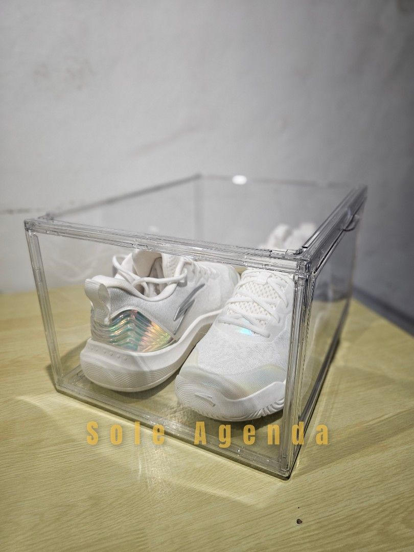 Full Acrylic Shoe Box (Category: Sneakers) located in Manila. Submitted by ejjjjj09 (Listing ID 1464721634, Image 3). Description: ⚡SALE ⚡ FULL ACRYLIC shoe box Limited stock (10pcs only) ₱279 each only ₱250 each/take all Payment First (No COD / No COP) 📍 Pin: Sole Agenda 🤝 Meetup: Townsville Sabang, Dasmariñas, Cavite 📦 Shipping: Lalamove or J&T #SoleAgenda #OriginalShoes #AuthenticShoes #BasketballShoes #fypシ.
