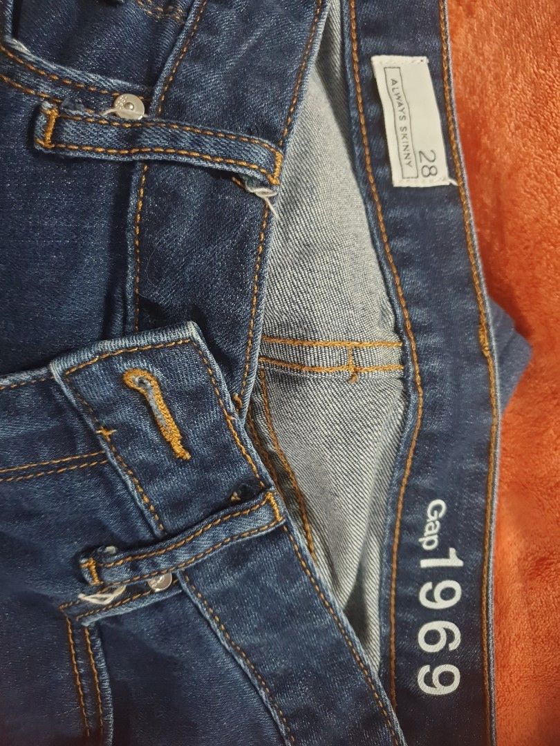 GAP JEANS (Category: Jeans) located in Pasig City. Submitted by yenscollection7271 (Listing ID 1464596149, Image 1). Description: ✅️ LIKE NEW CONDITION ✅️ DEEP BLUE COLOR ✅️ SIZE 28 (US) ✅️ MOP: GCASH OR BANK TRANSFER ✅️ NO RETURNS, EXCHANGES OR REFUNDS ✅️ NO COD.