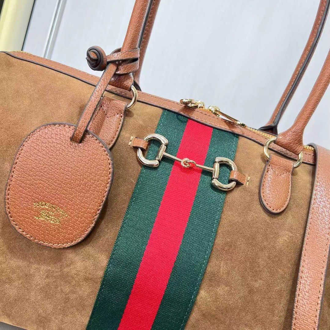 GG Suede Tote Bag (Category: Tote Bags) located in Manila. Submitted by bagsandmanymanymore1 (Listing ID 1464579797, Image 3). Description: GG Tote Suede Leather Size 40cm What you see is what you get Serial coded.