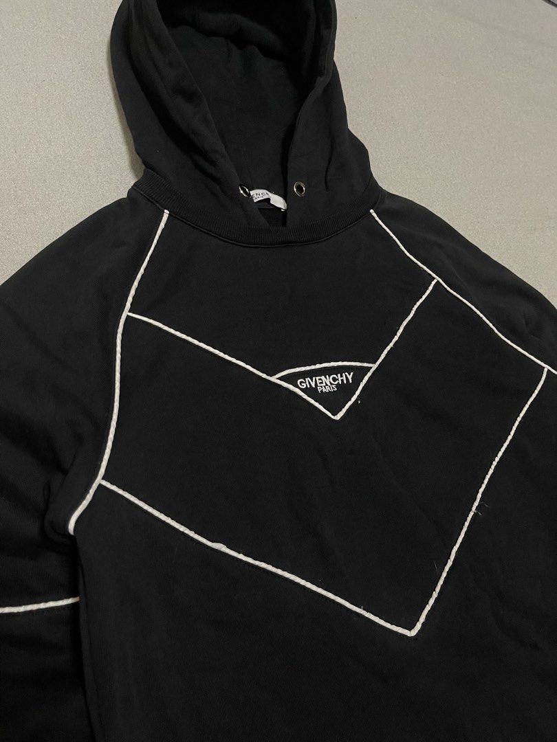 Givenchy Embroidered Hoodie Jacket (Category: Luxury Apparel) located in Bulacan. Submitted by sanjisthrift (Listing ID 1464743706, Image 2). Description: Size Small Width 20 Length 25 Very Good Condition 9/10.