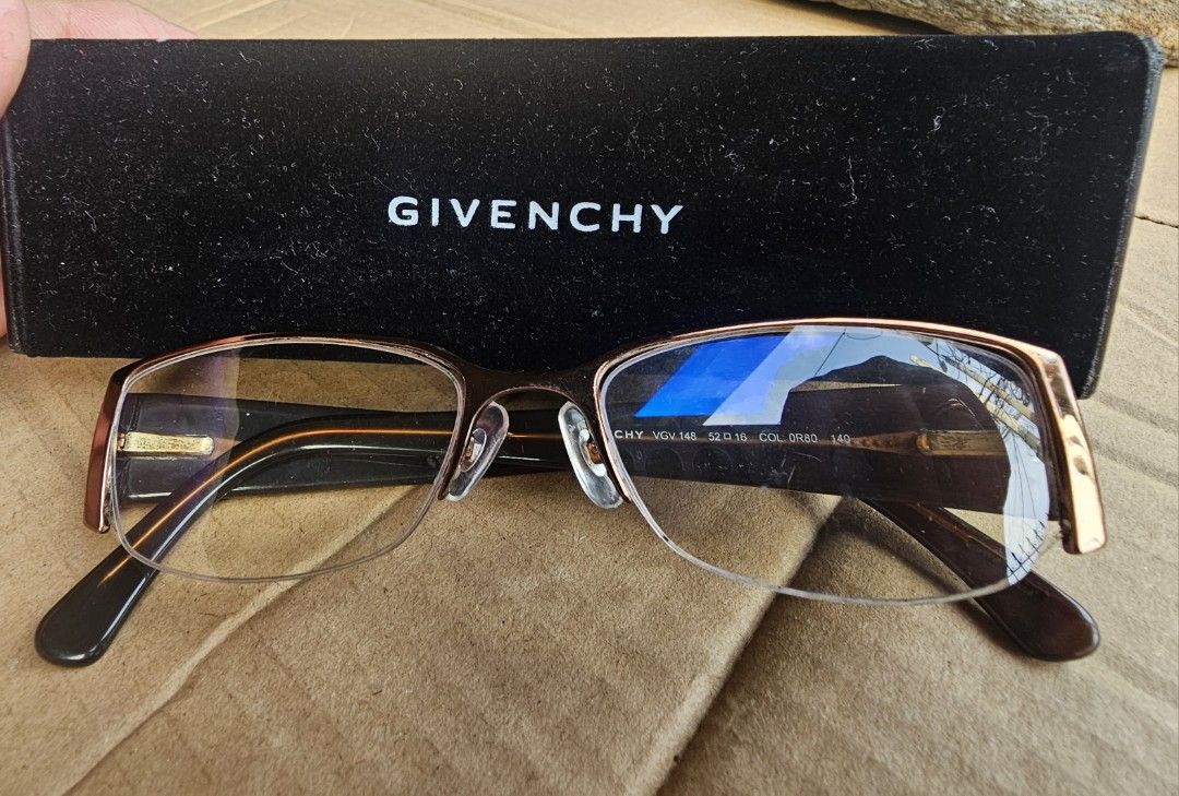 Givenchy eyeglass eyewear (Category: Sunglasses & Eyewear) located in Manila. Submitted by onlinesmartshopping12 (Listing ID 1464721002, Image 3). Description: original with case can change to prescription lens.