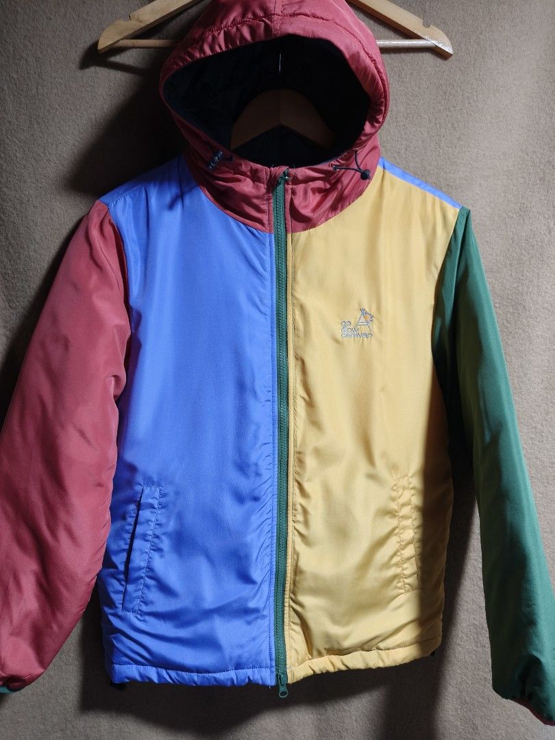 go slow caravan multi-color outer jacket, Lenght 27", Width 21" (Category: Coats, Jackets and Outerwear) located in Camalaniugan. Submitted by thrifter10 (Listing ID 1464703680, Image 2). Description: .