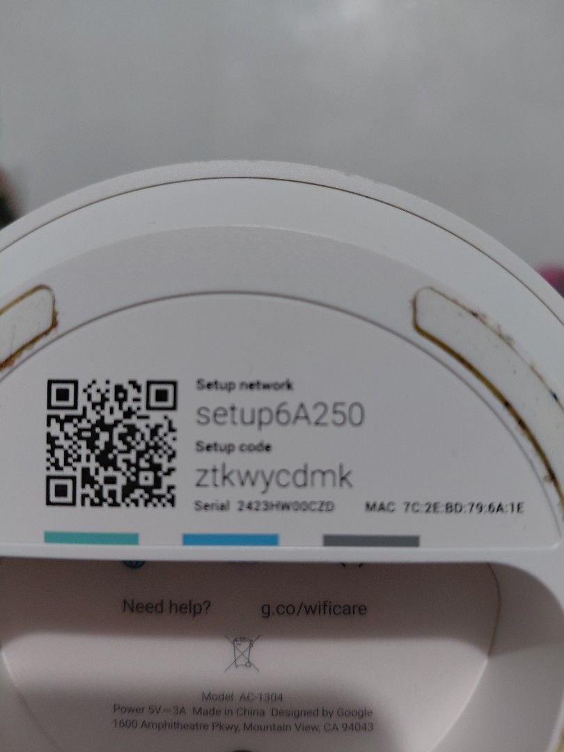 Google Wifi Router AC-1304 (Category: Networking) located in Quezon City. Submitted by mura.ginto.quezon.city (Listing ID 1464608851, Image 3). Description: google mesh good working condition performance no issue 1,000 pesos for each meet up litex pag malayo pwede cod,.