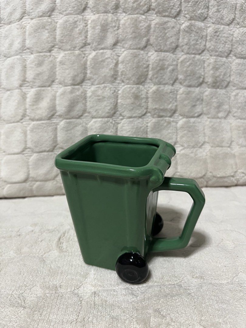 Green Trash Bin Mug (Category: Other Home Furniture) located in Manila. Submitted by maetrixx_ceramics (Listing ID 1464616090, Image 1). Description: .