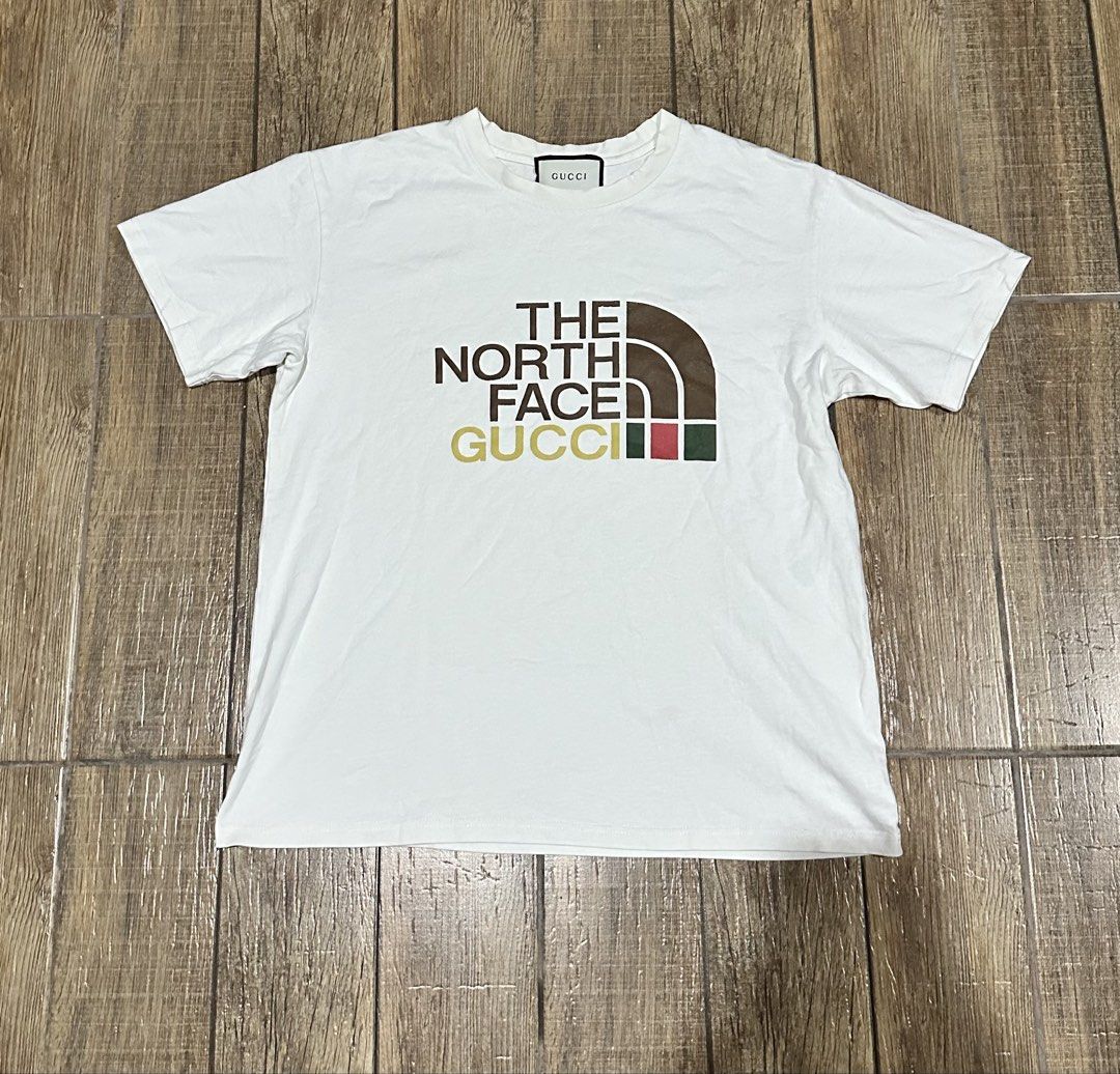 GUCCI X THE NORTH FACE (Category: Tshirts & Polo Shirts ) located in Manila. Submitted by urban.vintage (Listing ID 1464702991, Image 1). Description: ISSUEs:NONE (NEED WASH) MOP :GCASH (NO COD) SHIP VIA: LALAMOVE & J&T LOCATION: PASIG CITY LENGTH: 26 WIDTH :22.