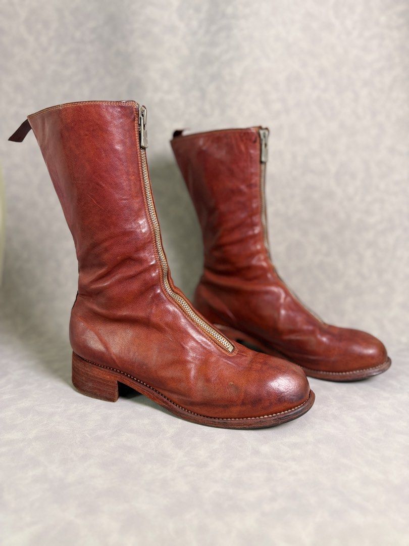 Guidi PL9 Front-Zip Horse Leather Boots (Category: Boots) located in Baguio. Submitted by justinooaah (Listing ID 1464762733, Image 1). Description: FOR SALE ONLY Sz 39 IT/EU on tag Heavily Used Condition Several signs of wear (creases, scuffs, drags, leather patina) Pair only (No OG box, no inclusions) Location: Baguio City.