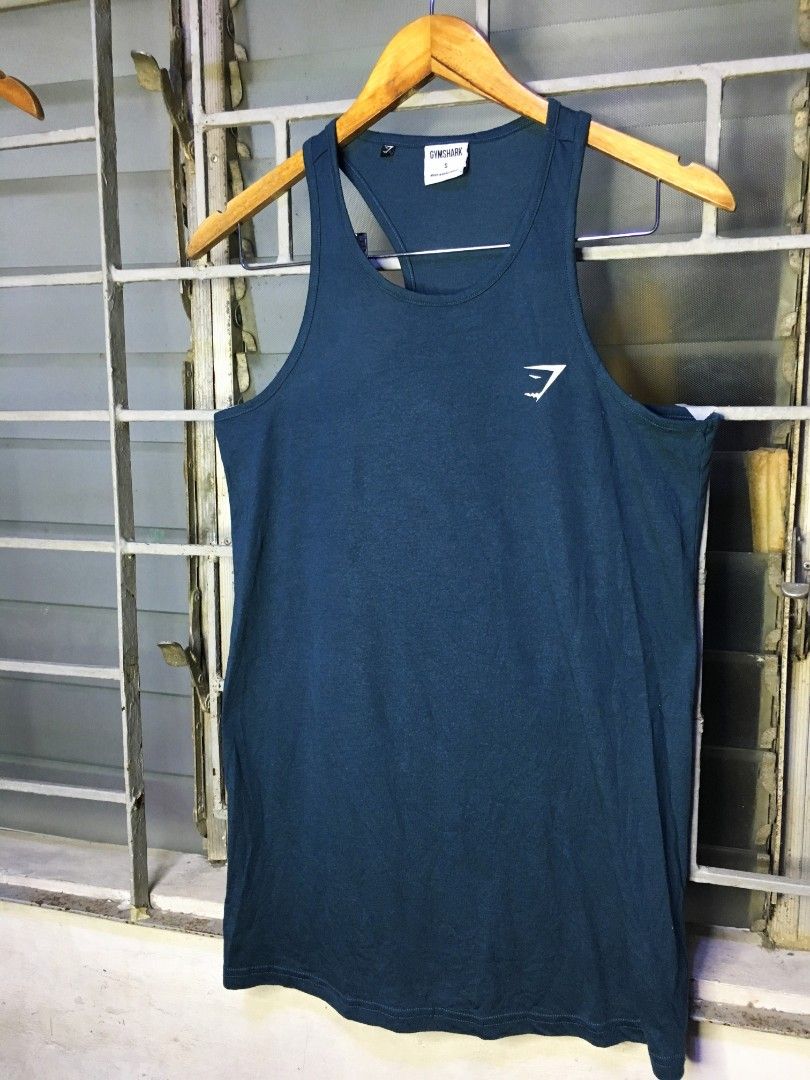 Gymshark Training Tank Top - Blue - Size S (Category: Activewear) located in Cabuyao City. Submitted by roronhilira (Listing ID 1464642032, Image 3). Description: GYMSHARK TRAINING VEST * SMALL ON TAG 16.5 WIDTH 29 LENGTH STRECHABLE VERY GOOD CONDITION 400 PLUS SHIP DM 📥.
