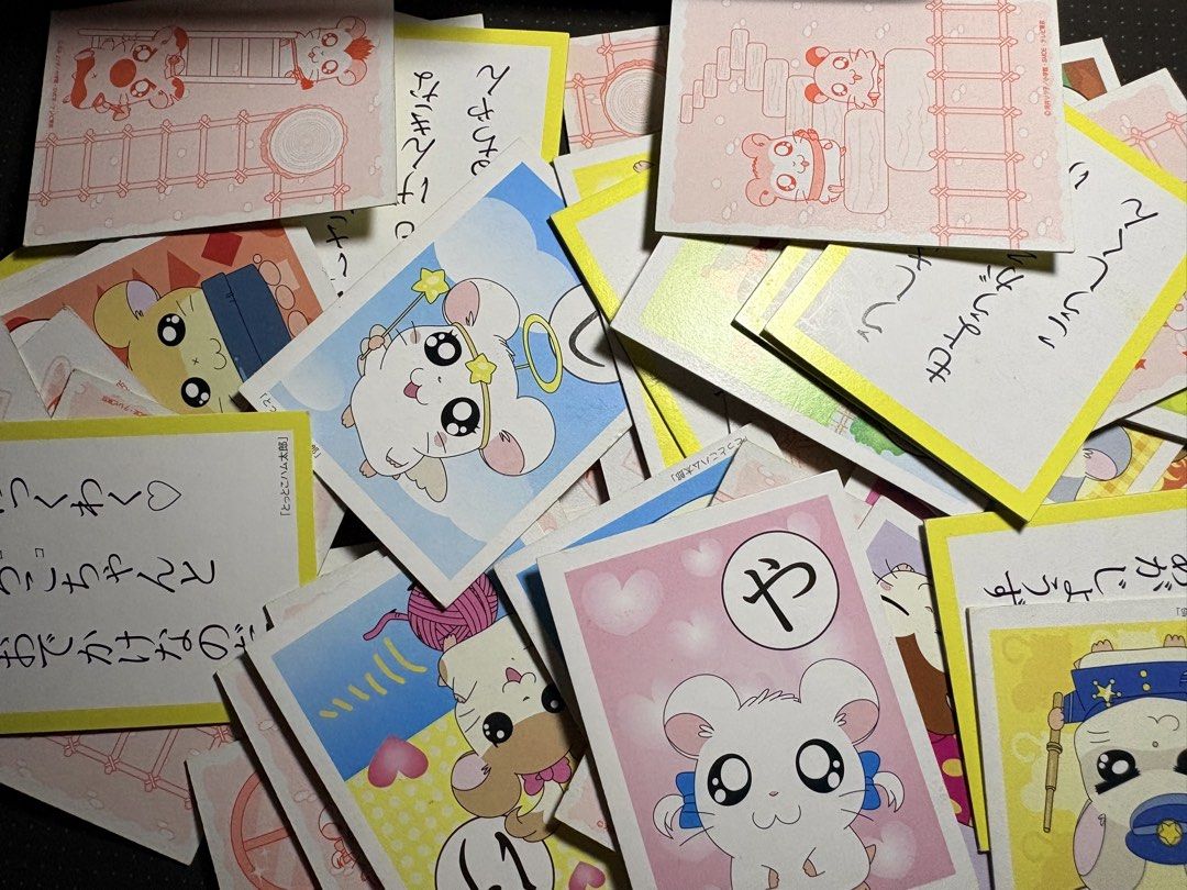 Hamtaro Vintage Cards (Category: Raw Singles) located in Manila. Submitted by wearly.fits (Listing ID 1464664112, Image 2). Description: 🐹 Hamtaro Vintage Card Lot — 57 Cards FOR SALE ✨ Vintage Japanese Hamtaro / はむたろっとカード collection 🐹🎀 • 57 cards total • Original vintage Japanese cards • Various Hamtaro designs & illustrations • Perfect for collectors & Hamtaro fans 💗 • Sold as one lot • Some cards may have minor signs of age/storage 💰 ₱150