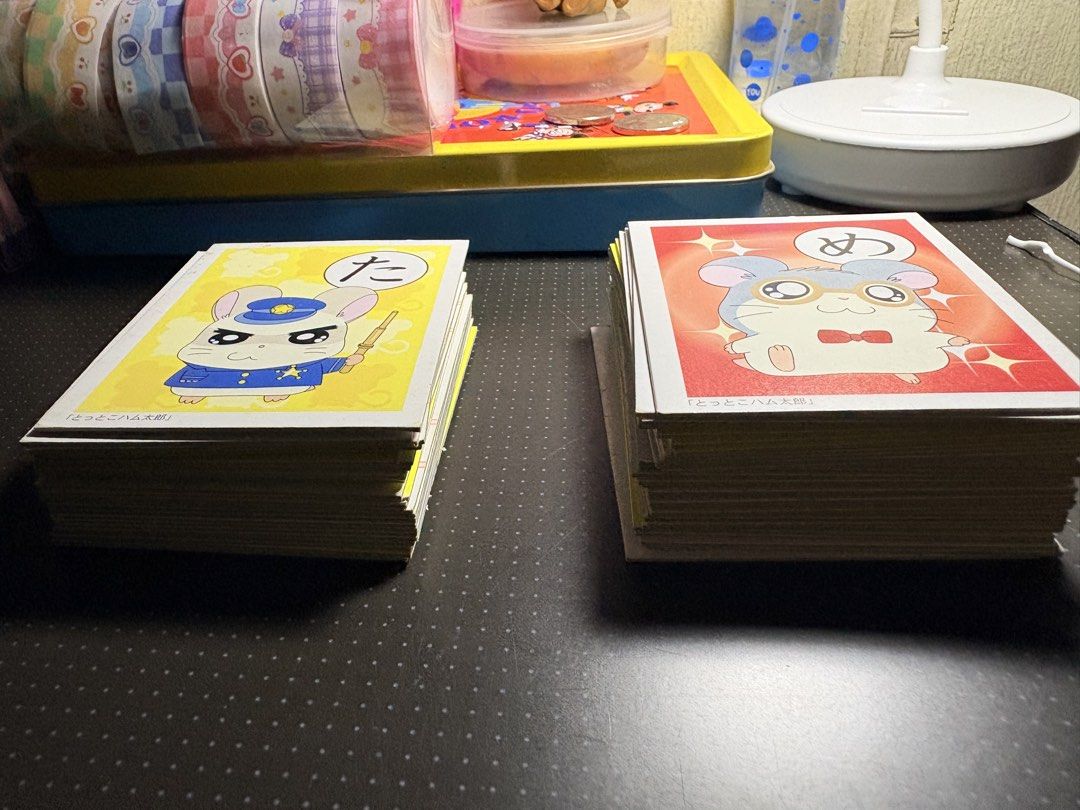 Hamtaro Vintage Cards (Category: Raw Singles) located in Manila. Submitted by wearly.fits (Listing ID 1464664112, Image 3). Description: 🐹 Hamtaro Vintage Card Lot — 57 Cards FOR SALE ✨ Vintage Japanese Hamtaro / はむたろっとカード collection 🐹🎀 • 57 cards total • Original vintage Japanese cards • Various Hamtaro designs & illustrations • Perfect for collectors & Hamtaro fans 💗 • Sold as one lot • Some cards may have minor signs of age/storage 💰 ₱150