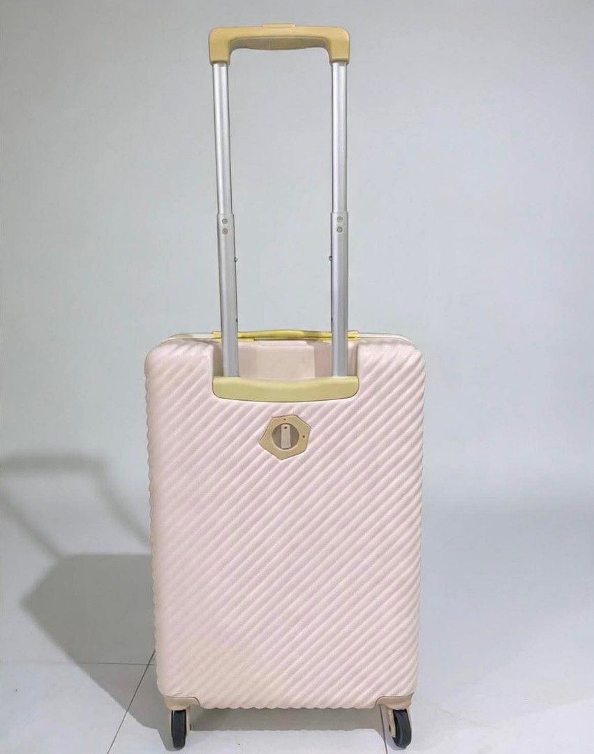 Hant Mine By Ace (Category: Luggage) located in Manila. Submitted by jzjapansurplus (Listing ID 1464642480, Image 3). Description: 📌 🇯🇵 HANT MINE BY ACE JAPAN BRAND 🇯🇵 JAPAN IMPORT / ORIGINAL / BRANDED 🎏 SIZE : SMALL SIZE - Dhalia Beige 🎏 LINEAR DIMS (Inches) : 23H x 15W x 10D 🎏 CAPACITY : 10-15kg 🎏WEIGHT : 3kg - LIGHTWEIGHT 🎏 LOCKS : ZIPPER TYPE / TSA SECURITY - CODE 🎏 WHEELS : 360 SWIVEL WHEELS 🎏 INTERIOR : GOOD CONDITION 🎏 NO ISSU