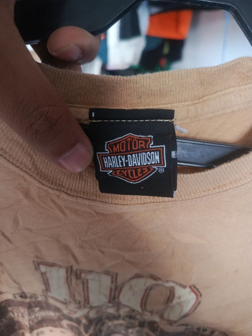 Harley-Davidson 110th Anniversary T-Shirt (Category: Tshirts & Polo Shirts ) located in Cabatuan. Submitted by penthegreat (Listing ID 1464607377, Image 3). Description: - Orange Harley-Davidson T-Shirt - Celebrates 110 Years of Harley-Davidson Motorcycles - Features Thunder Tower Harley-Davidson, Columbia, SC - Made of 100% Cotton - Size: Medium - Ideal for any Harley enthusiast.