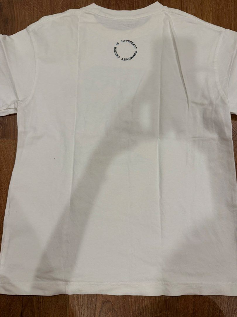 H.C.C white & purple graphic shirt (Category: Shirts) located in Paranaque City. Submitted by bbyooodaa (Listing ID 1464654953, Image 2). Description: .