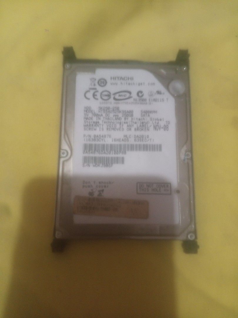 HDD 250 GIGABYTES (Category: Laptops & Notebooks) located in Manila. Submitted by jabefa1234 (Listing ID 1464601555, Image 1). Description: .