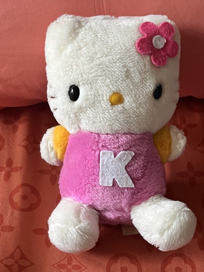 Hello kitty classic pink w letter K PLUSH (Category: Plushies & Soft Toys) located in Paranaque City. Submitted by bonsaiart (Listing ID 1464631827, Image 1). Description: Pre owned Good condition 850+sf Payment via gcash or paymaya Shipping via J&t.