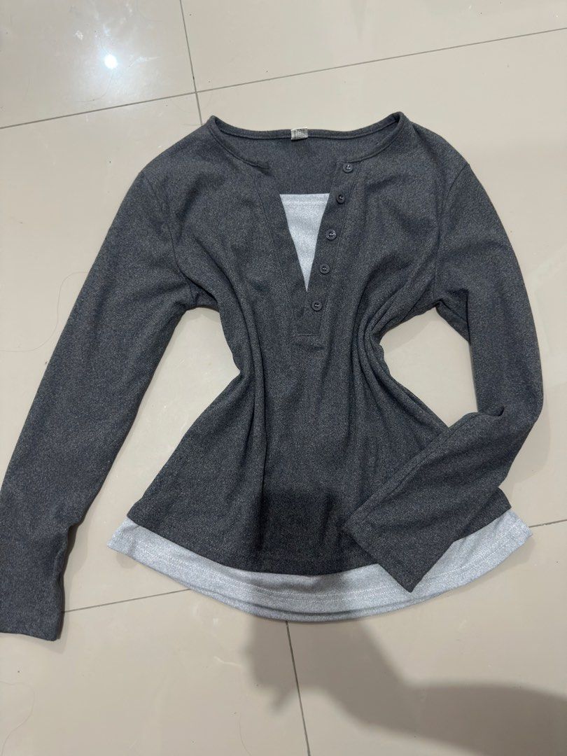 Henley Top (Category: Longsleeves) located in Bulacan. Submitted by styl4r (Listing ID 1464691287, Image 1). Description: s-m.