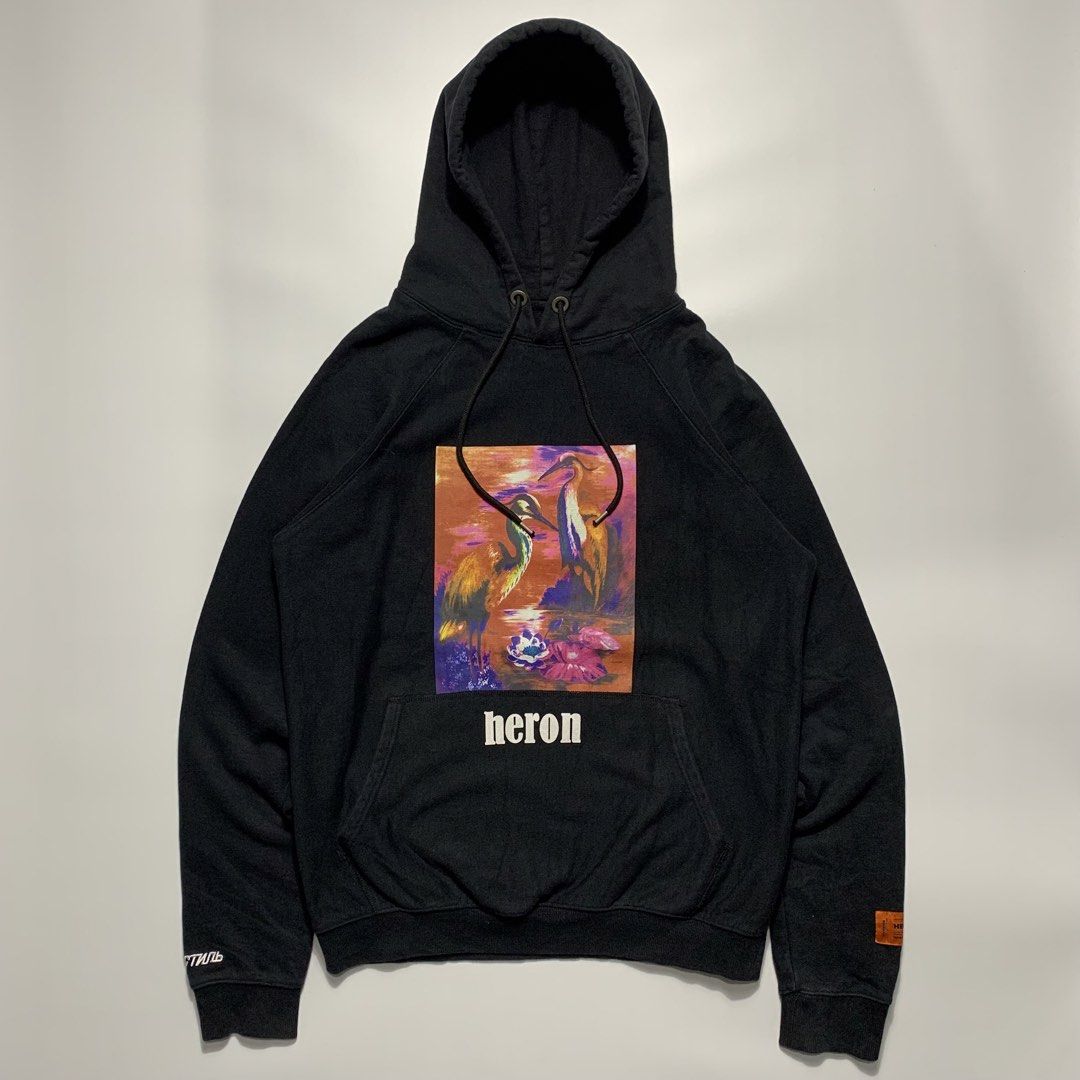 Heron Preston hoodie Jacket (Category: Hoodies) located in Natividad. Submitted by endsource.ph (Listing ID 1464642497, Image 1). Description: Heron Preston hoodie Jacket ‎_____________ ‎Size: M on tag can fit Large mens ‎Width : 23.5 ‎Length: 28.5 ‎Shoulder: 22 ‎Sleeves: 28 ‎(actual dimension) ‎______________ ‎Like New Condition ‎(use once or twice) ‎Lightly Used Condition ‎(used w/care) ‎______________ ‎Issue: lost stitches ‎Colors may vary due