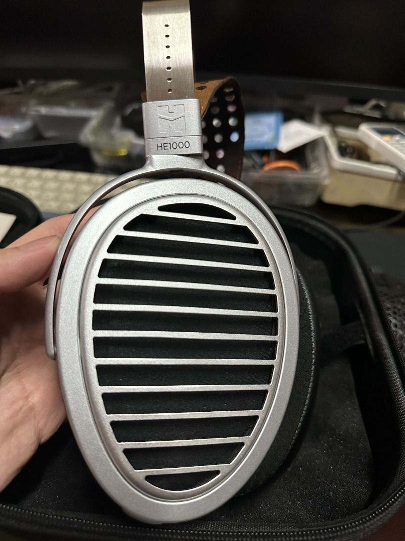 Hifiman HE1000 v2 (Non-Stealth) (Category: Headphones & Headsets) located in Manila. Submitted by daledeseeko (Listing ID 1464743539, Image 3). Description: Selling my TOTL Hifiman HE1000 v2 (Non-Stealth, 3.5mm) - 2nd owner here. No issues whatsoever. Have minor scuffs and paint chips from normal wear. - Does not include original packaging, but will include a third party carrying case as shown in the picture. - Pads are in great shape, but the le